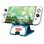 Busjoy Switch Stand Compatible with Nintendo Switch, Switch OLED, Switch Lite, Cute Game Theme for Pokemon, Compact Portable Foldable Angle Switch Holder Non-Slip Bracket-Blue