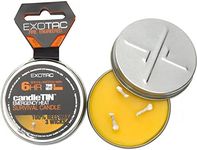 EXOTAC - candleTIN Small Hot Burn Beeswax Wax Candle for Emergency Survival