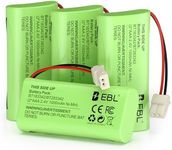 EBL BT183342/BT283342 2.4V 1000mAh Ni-MH Battery, Compatible with AT&T VTech Cordless Phone Batteries BT166342/BT266342 CS6709 CS6609 CS6509 CS6409 EL52100 EL50003 (Pack 4) Green