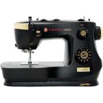 Singer HD500 Classic Sewing Machine, Metal Plastic, Black/Gold