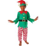 (PKT) (995057) Child Boys Elf Costume (6-8yr)