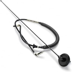 DV8 Offroad Full Size Antenna for 1997-2006 Wrangler TJ | 31" Long | Includes New Wiring | Stainless Steel Construction | Black Finish