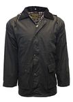 WALKER AND HAWKES - Men's Wax Padded Blackstone Jacket - Olive - Large