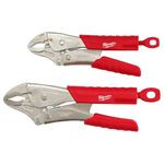 New Milwaukee 48-22-3402 2 Piece Torque Lock 2 Piece Locking Pliers Set Sale