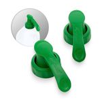 Topster Milk Top Pourers (Green) - Milk Bottle Pourers for Plastic Bottles, for Semi-Skimmed Milk Plastic Milk Bottles, Eliminates Milk Spillage, Mess & Drips Around The Kitchen & Fridge, (1 Pack)