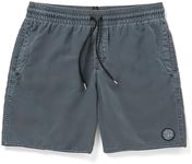 Volcom Men's Standard 17-inch Elastic Waist Surf Swim Trunks, Dark Slate, X-Large