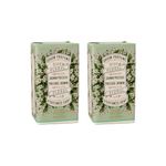 Panier des Sens - Jasmine Bar Soap - Moisturizing Gentle Scented Soap Bar - Natural Soap with Olive Oil - 97% Natural Ingredients- Vegan Friendly - Body & Hand Soap Bars 2x5.3 oz