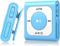 64GB Clip MP3 Player with Bluetooth, AGPTEK A51PL Portable Music Player with FM Radio, Shuffle, No Phone Needed, for Sports