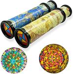 Xeehwb 2 Pack Magic Kaleidoscope,3D Mirror Lens Kaleidoscope,Stretchable Long Classic Kaleidoscope Toy for Children Gifts