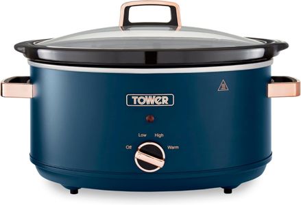 Tower 6.5L Slow Cooker – Midnight Blue Electric Crock Pot