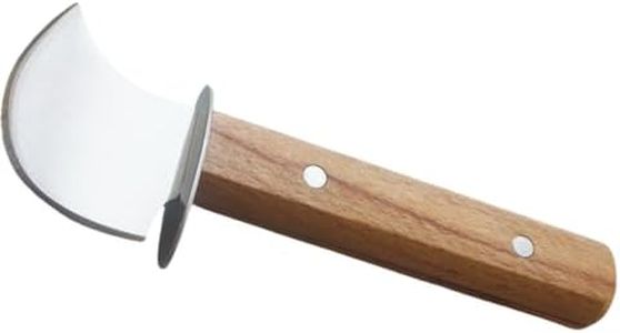 Steak Rocking Knife with Anti-Slip Handle for One-Handed User, Super Sharp Rocker Ulu Knife for Limited Strength Hand Arthritis, Elderly or Pet Owner - Easy Chopping & Slicing for Meat, Veggies