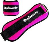 Stepfowarder Ankle and Wrist Weights for Women and Men Kids set of 2, Velcro Straps, Wrist Weight for Jogging, Gym, Walking, Resistance Training, Running and Physical Therapy (2 * 1.0Lbs - Red)