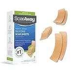 ScarAway Advanced Silicone Scar Sheets, Medical Grade Variety Pack Silicone Strips, Scar Treatment & Prevention for Surgical, Burn, Body, Acne, Hypertrophic & Keloid Scars, 8 Reuseable Sheets