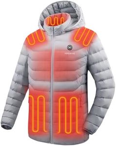 Venustas Unisex Heated Jacket with Battery, Heated Coat for Women and Men with Detachable Hood