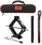 Heyner Germany Heavy Duty Car Scissor Jack With Ratchet Vehicle Lifting Tool Emergency (2 Tons)