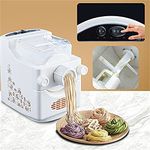 DENEST Automatic Pasta Maker, Electric Spaghetti Machine 9 Noodle molds, Multi-Function Household Noodle Maker, 180W Electric Pasta Machine, Used Making Noodles, Macaroni and Dumplings., White
