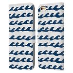 Head Case Designs Officially Licensed Andrea Lauren Design White Waves Sea Animals Leather Book Wallet Case Cover Compatible With Apple iPhone 6 / iPhone 6s