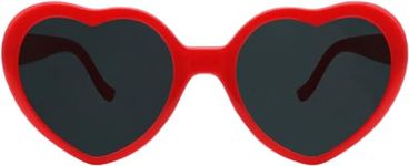 HZJ-AIGO Heart Sunglasses Red Sunglasses - Heart Shaped Sunglasses For Women Kids Party Glasses Stocking Fillers Kids Vintage Sunglasses Taylor Merchandise Party Outdoor