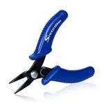 SPEEDWOX Mini Flat Nose Pliers 3 Inches Micro Needle Nose Pocket Plier Small Chain Nose Pliers Smooth Jaw Precision Miniature Fine Pliers Jewelry Making Tool with Spring Craft Beading Hobby