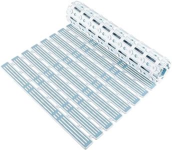 WELTRXE Bath Mat Non Slip Anti Mould, Anti Slip Shower Mats, 68 x 40 cm Bathtub Mat for Inside Shower, Striped Textured Soft Rubber Surface with Suction Cups, Bathroom Bath Tub Floor Mat, Blue