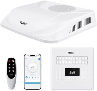 TURBRO 12V DC 12,000 BTU RV Air Conditioner with Inverter Compressor, Non-Ducted Ultra-Low Profile Rooftop Unit, Quiet Operation, WiFi-Control, for RV, Camper, Truck, Trailer