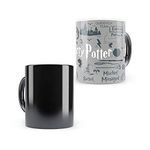 MC SID RAZZ Harry Potter Ceramic Heat Sensitive Magic Mugs - Grey, 350ml Officially Licensed by Warner bros USA