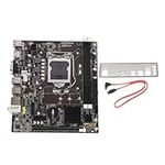 B75M Computer Motherboard, Micro ATX Gaming Motherboard for Corei7, i5, i3, LGA1155, SATA3.0x1, SATA2.0x3, PCI E8Xx1, 100M Network Card, DDR3x2, VGA, HDMI, PCI E1Xx1