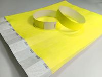 Tyvek Paper Wristbands (Yellow, Pack of 250)