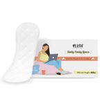 Plush Ultra Thin Large Panty Liners for Women Daily Use, 30 Liners | 2mm Thin, 180mm Long | Extra Coverage | Pure U.S. Cotton Liners for Sensitive Skin | Quad-Lock Design | No Toxins, No Parabens