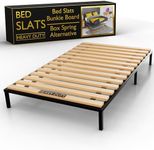 Treaton, King Size Bunkie Board – Heavy Duty Horizontal Bed Slats & Wooden Support Board for Sagging Mattress, Under Mattress-Support, Box Spring Alternative, Platform Bed and Replacement