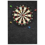 KEAGAN Dart Board Wall Protector Felt Dartboard Wall Protection Self-Adhesive Spliced Wall Surround Board Dart Board Backing Felt Wall Tiles Cork Dart Board Backer Cork Board(Rectangle)