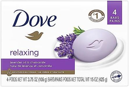 Dove Relaxing Beauty Bar gentle skin cleanser Lavender more moisturizing than bar soap 106 g 4 count