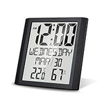 Lancoon Digital Wall Clock,Large Sc