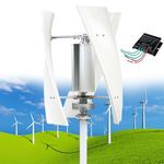 Wind Turbines, 14000W Vertical Wind Turbine No Noise, Magnetic Levitation Wind Turbine 12V 24V 48V 110V 220V, Easy to Install and Repair, for Home RVs Boats,White-12V