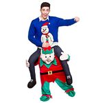 Wicked Costumes Official Carry Me® Christmas Elf Adult Costume - One Size