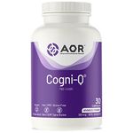 AOR - Cogni Q, 30 vCaps - Coenzyme Q10 300mg with Pyrroloquinoline Quinone - PQQ Supplement with CoQ10 Supplement for Mitochondrial Support and Cognitive Support - Antioxidant Supplement