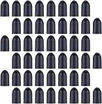 eBoot Black Pourer Cap Rubber Liquor Bottle Pour Dispenser Spout Dust Covers, 48 Pack