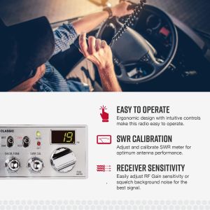 Cobra 29 LTD Classic CB Radio – 40 Channel Mobile Two-Way Radio