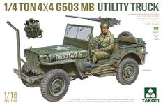 TAKOM TAK1016 1016 1/4-Tone 4×4 G503 MB Utility Truck Including Figure Scale 1:16 Model Making (TKO1016)