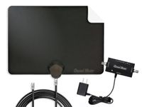 Channel Master FLATenna with Booster – Indoor TV Antenna for Smart TVs & Local Channels, Adjustable Signal Amplifier with LTE/FM Filters, Supports 1080p, 4K & NextGen TV (ATSC 3.0)