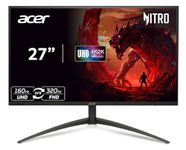 Acer Nitro XV275K P5 27 Inch IPS 3840x2160 4K 1152 Zone Mini LED Gaming Monitor | 160Hz Refresh Rate, Support DFR for FHD 320Hz I 2xHDMI, 1xDP, 1xType-C(90W) PD, Audio out, USB 3.2x2+USB-B (1up 2down)