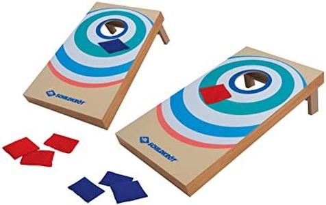 Schildkröt Cornhole Set, Bean Bag Set aus FSC zertifiziertem MDF-Holz, Komplettset mit 2 Cornhole Boards (je 52 x 30 x 14cm) und 8 Sandsäckchen, Wurfspiel für Indoor und Outdoor, 970317
