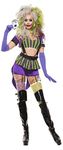 Starline Women's Mad Gambler Sexy 5 Piece Costume Set, Purple/Green, Medium