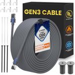 Starlink gen 3 Cable,100FT/30M Starlink Extension Ethernet Cable, Replacement Cable for Starlink Standard V3 and Mini 26AWG Satellite Sheiled Waterproof Outdoor Starlink Cable