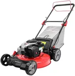 PowerSmart Self Propelled Gas Lawn Mower, 21-inch 140cc Briggs and Stratton E550 Engine, High Rear Wheels B8721S1