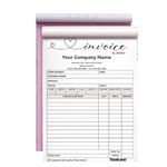 Custom Invoice Form with Your Company Name,Personalized Carbonless Form 3-Part /2-Part NCR Paper, Add Company Name, Address, Phone and Number Printed(B-2-Part,Without Logo)