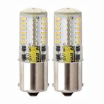 PYRJIN 1156 Ba15S 1142 Led Bulb 12V Led Light 5W, Warm White 30000K Single Contact Bayonet Sbc, For Yard, Rv, Camper, Turn Signal Light, Sidelight, Reversing Light (2-Pack)