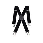 DOCA Men’s 50 mm Wide, Heavy-Duty, Adjustable and Elasticated Cross Braces for Motorcycle Trousers