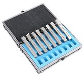 Accusize Industrial Tools 3/8'' 8 Pc H.S.S. Tool Bit Set, Pre-Ground for Turning and Facing Work, 2662-2003