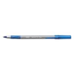 BIC Round Stic Grip Extra Comfort Fine Blue Ballpoint Pens, Medium Point (0.8 mm), 12-Count Pack, Excellent Writing Pens With Soft Grip for Superb Comfort and Control